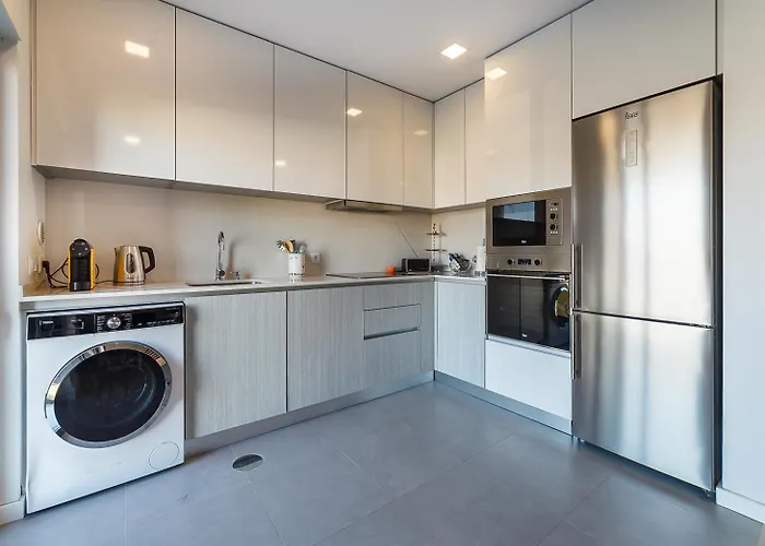 Modern & Quiet 2br 2 Baths 4 Balconies & Lift Apartment Ilhavo